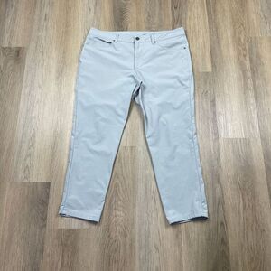 Lululemon ABC Pants Mens 36 Gray Stretch Chino Sim Fit 5 Pockets